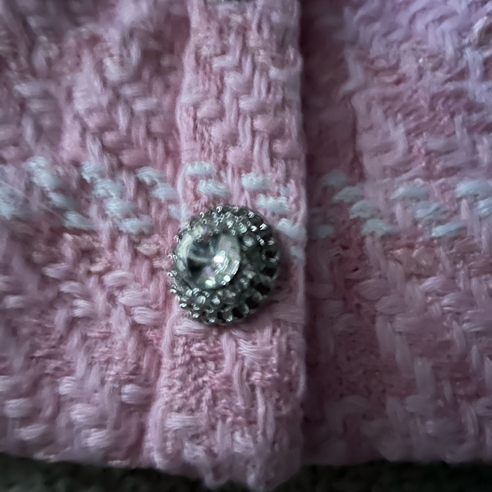 M - Hey Samy Pink Cropped Women's Jacket - Picture 4 of 5